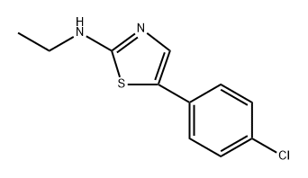 5-(4-Chlorophenyl)-N-ethylthiazol-2-amine Structure