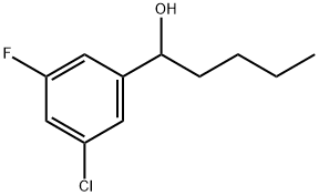 α-Butyl-3-chloro-5-fluorobenzenemethanol Structure