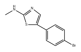 5-(4-Bromophenyl)-N-methylthiazol-2-amine Structure