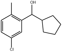 5-Chloro-α-cyclopentyl-2-methylbenzenemethanol Structure