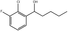 α-Butyl-2-chloro-3-fluorobenzenemethanol Structure