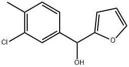 (3-chloro-4-methylphenyl)(furan-2-yl)methanol Structure