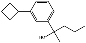 3-Cyclobutyl-α-methyl-α-propylbenzenemethanol Structure