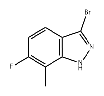 3-bromo-6-fluoro-7-methyl-1H-indazole Structure