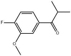 1-(4-Fluoro-3-methoxyphenyl)-2-methyl-1-propanone Structure