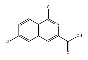 1,6-dichloroisoquinoline-3-carboxylic acid 구조식 이미지