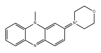 Morpholinium, 4-(10-methyl-2(10H)-phenazinylidene)- Structure