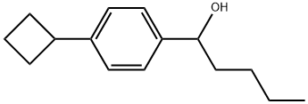 α-Butyl-4-cyclobutylbenzenemethanol Structure