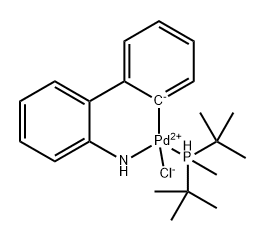 Palladium, [2'-(amino-κN)[1,1'-biphenyl]-2-yl-κC][bis(1,1-dimethylethyl)methylphosphine]chloro- Structure