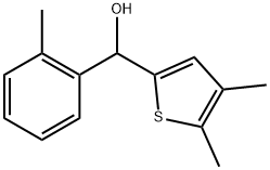 4,5-Dimethyl-α-(2-methylphenyl)-2-thiophenemethanol Structure