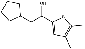 α-(Cyclopentylmethyl)-4,5-dimethyl-2-thiophenemethanol Structure