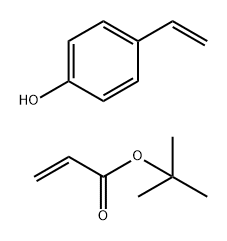 1,1-DIMETHYLETHYL-2-PROPENOATE, POLYMER WITH 4-ETHENYLPHENOL Structure