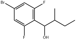 4-Bromo-2,6-difluoro-α-(1-methylpropyl)benzenemethanol Structure