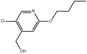 2-Butoxy-5-chloro-4-pyridinemethanol Structure