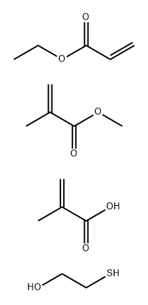 2-Propenoic acid, 2-methyl-, telomer with ethyl 2-propenoate, 2-mercaptoethanol and methyl 2-methyl-2-propenoate Structure