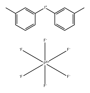 Iodonium, bis(3-methylphenyl)-, hexafluorophosphate(1-) (1:1) 구조식 이미지