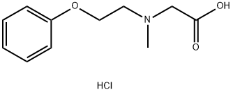 N-methyl-N-(2-phenoxyethyl)glycine hydrochloride Structure