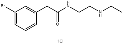 2-(3-Bromophenyl)-N-(2-(ethylamino)ethyl)acetamide hydrochloride Structure