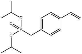 Bis(1-methylethyl)P-[(4-ethenylphenyl)methyl]phosphonate Structure
