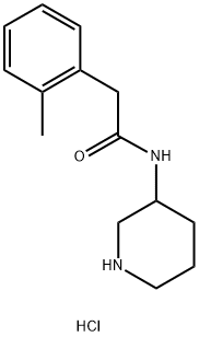 N-(piperidin-3-yl)-2-(o-tolyl)acetamide hydrochloride Structure