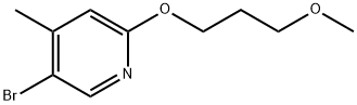 5-Bromo-2-(3-methoxypropoxy)-4-methylpyridine Structure