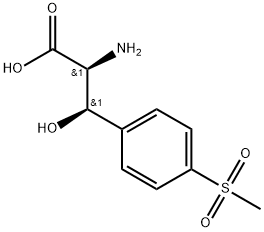 L-Phenylalanine, β-hydroxy-4-(methylsulfonyl)-, (βR)- 구조식 이미지