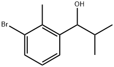 1-(3-bromo-2-methylphenyl)-2-methylpropan-1-ol Structure