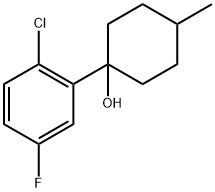 1-(2-chloro-5-fluorophenyl)-4-methylcyclohexanol Structure