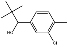 1-(3-chloro-4-methylphenyl)-2,2-dimethylpropan-1-ol Structure