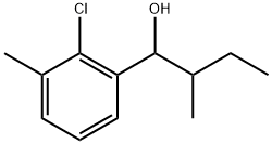 2-Chloro-3-methyl-α-(1-methylpropyl)benzenemethanol Structure