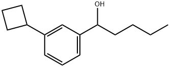 α-Butyl-3-cyclobutylbenzenemethanol Structure