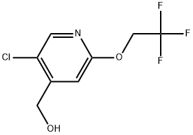 5-Chloro-2-(2,2,2-trifluoroethoxy)-4-pyridinemethanol Structure