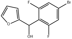 (4-bromo-2,6-difluorophenyl)(furan-2-yl)methanol Structure