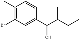 3-Bromo-4-methyl-α-(1-methylpropyl)benzenemethanol Structure