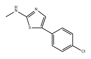 5-(4-Chlorophenyl)-N-methylthiazol-2-amine Structure