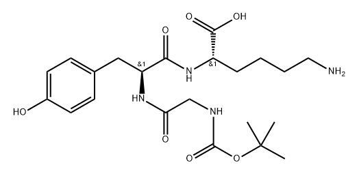 Boc-Gly-Tyr-Lys Structure