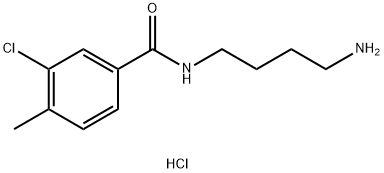 N-(4-aminobutyl)-3-chloro-4-methylbenzamide hydrochloride Structure