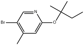 5-Bromo-2-(1,1-dimethylpropoxy)-4-methylpyridine Structure