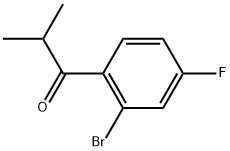 1-(2-Bromo-4-fluorophenyl)-2-methyl-1-propanone Structure