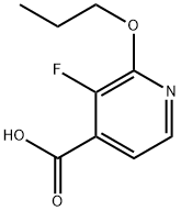 3-fluoro-2-propoxyisonicotinic acid Structure