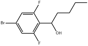 4-Bromo-α-butyl-2,6-difluorobenzenemethanol Structure