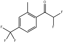 2,2-Difluoro-1-(2-methyl-4-(trifluoromethyl)phenyl)ethanone Structure