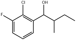 2-Chloro-3-fluoro-α-(1-methylpropyl)benzenemethanol Structure