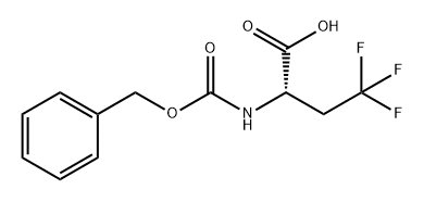 (S)-2-(benzyloxycarbonylamino)-4,4,4-trifluorobutanoic acid Structure