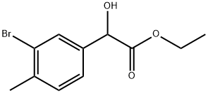 Ethyl 3-bromo-α-hydroxy-4-methylbenzeneacetate Structure