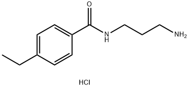 N-(3-aminopropyl)-4-ethylbenzamide hydrochloride Structure