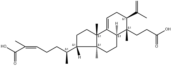 3,4-Secotirucalla-4(28),7,24-triene-3,26-dioic acid 구조식 이미지