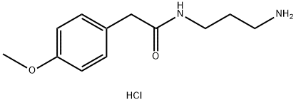 N-(3-aminopropyl)-2-(4-methoxyphenyl)acetamide hydrochloride Structure
