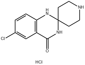 6'-Chloro-1'H-spiro[piperidine-4,2'-quinazolin]-4'(3'H)-one hydrochloride Structure