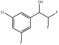 3-Chloro-α-(difluoromethyl)-5-fluorobenzenemethanol Structure